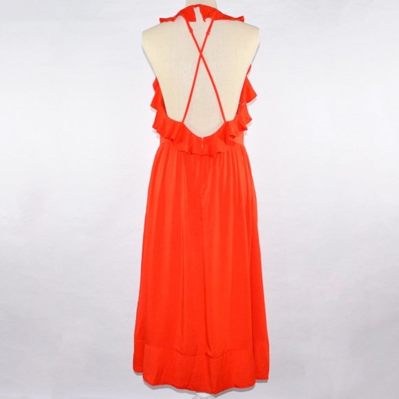 Do + Be Dresses & Skirts - Do + Be Backless Ruffles Summer Long Red Dress